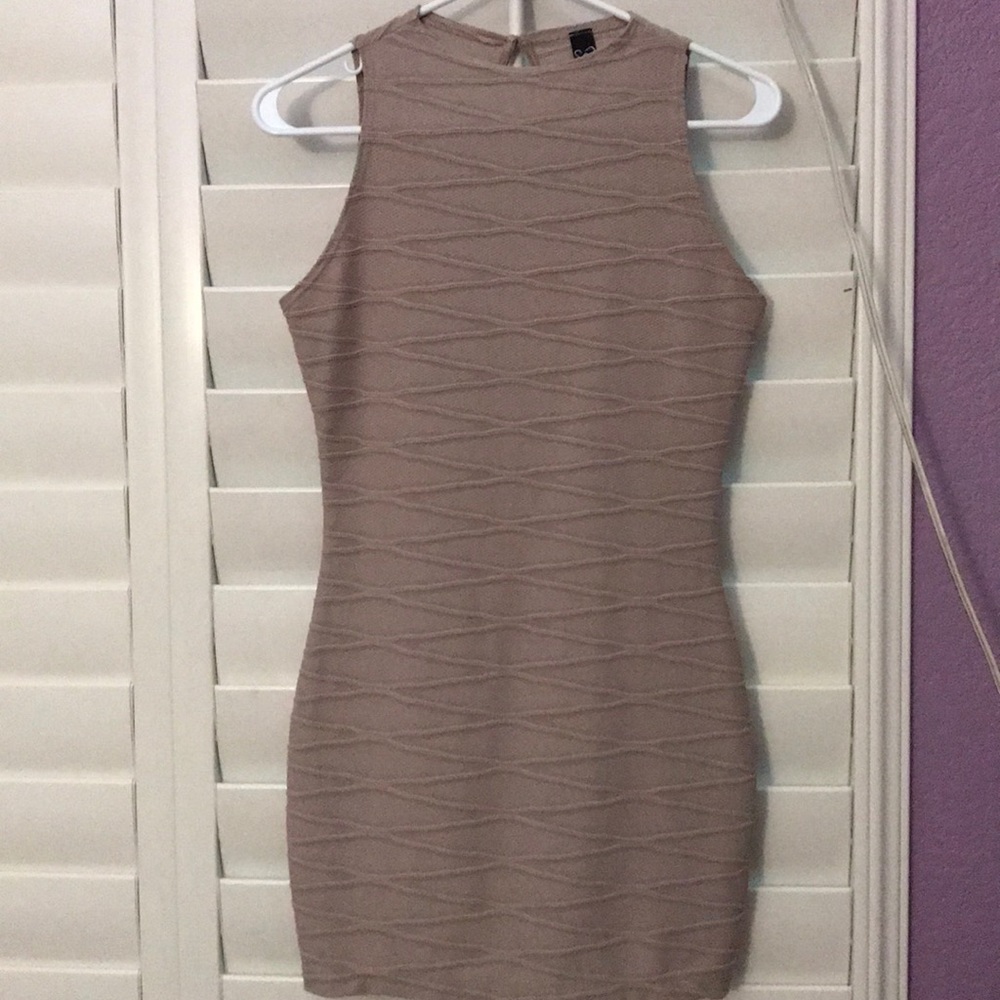 Tan bodylicious dress